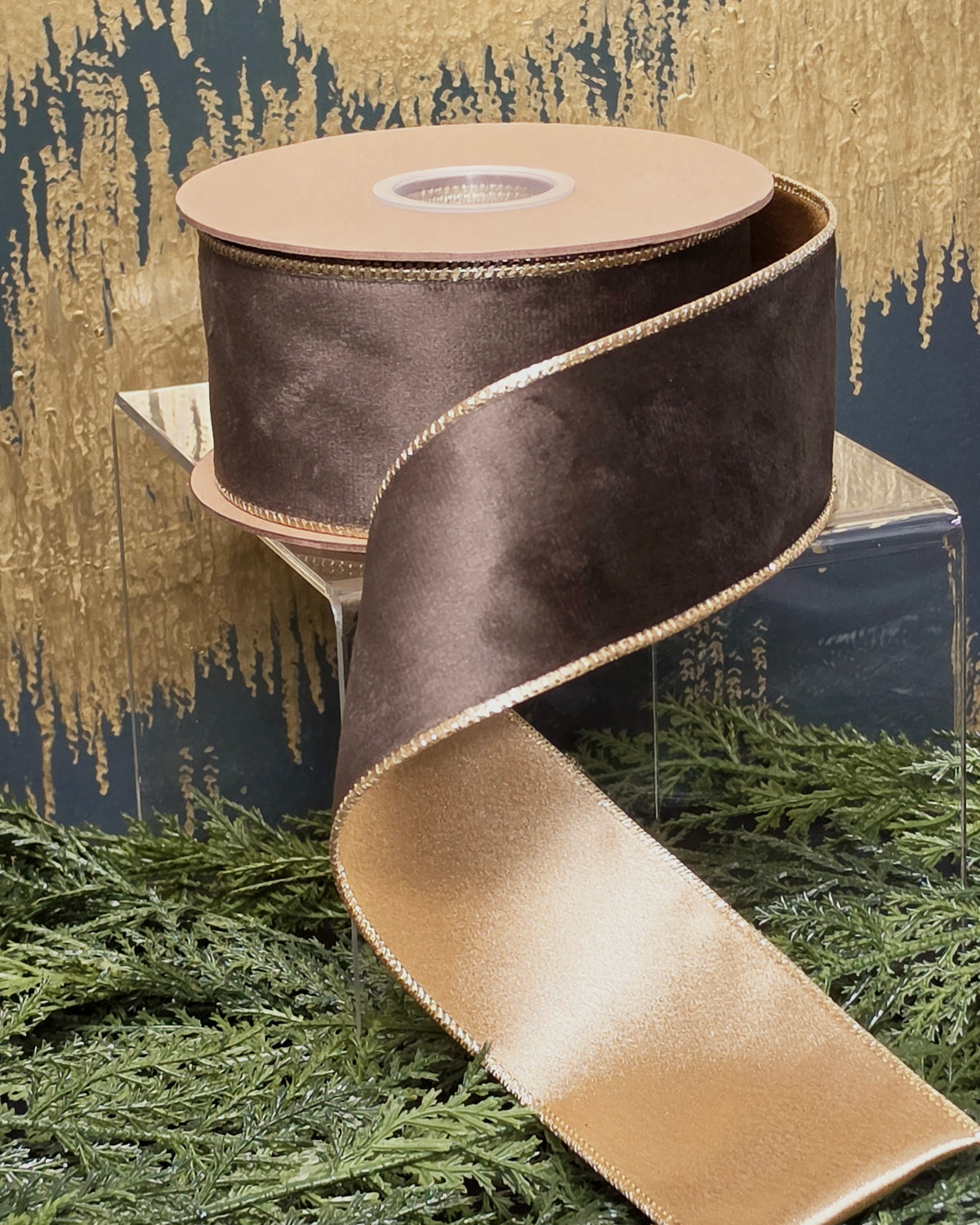 Ribbon - 2.5" Reversible Classic Wire-Edged Velvet
