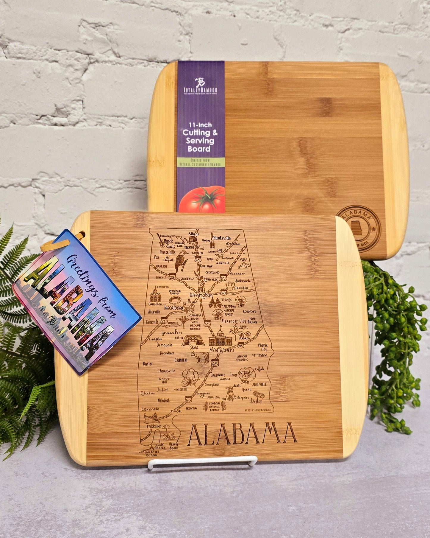 State of Alabama Bamboo 11" Boards