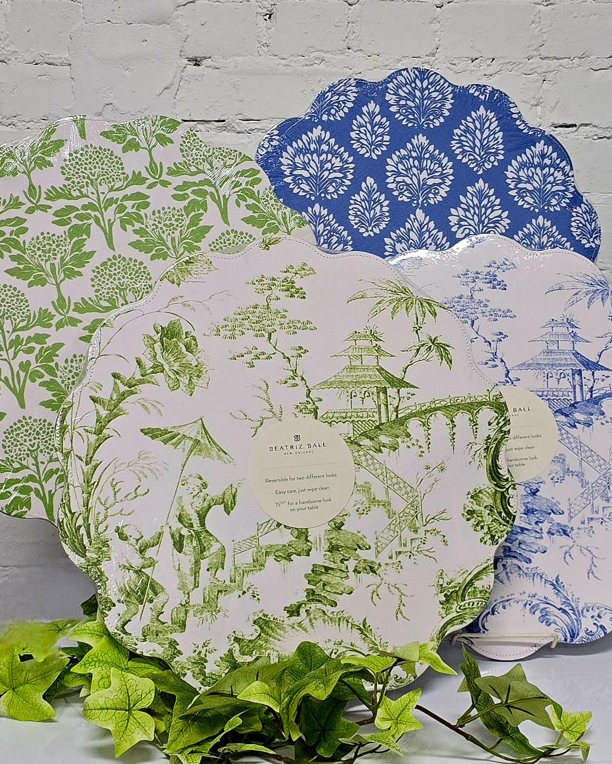 Beatriz Ball - Reversible VIDA Placemats - Toile
