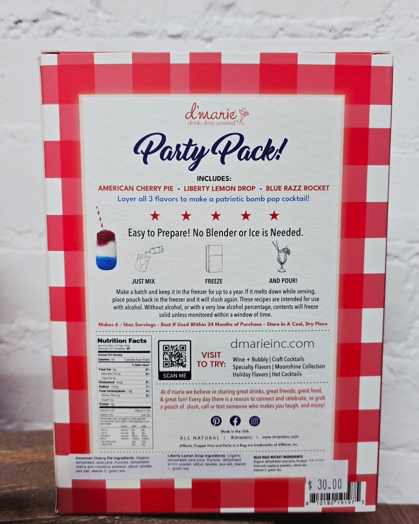 D'Marie Star Spangled Cocktail Collection