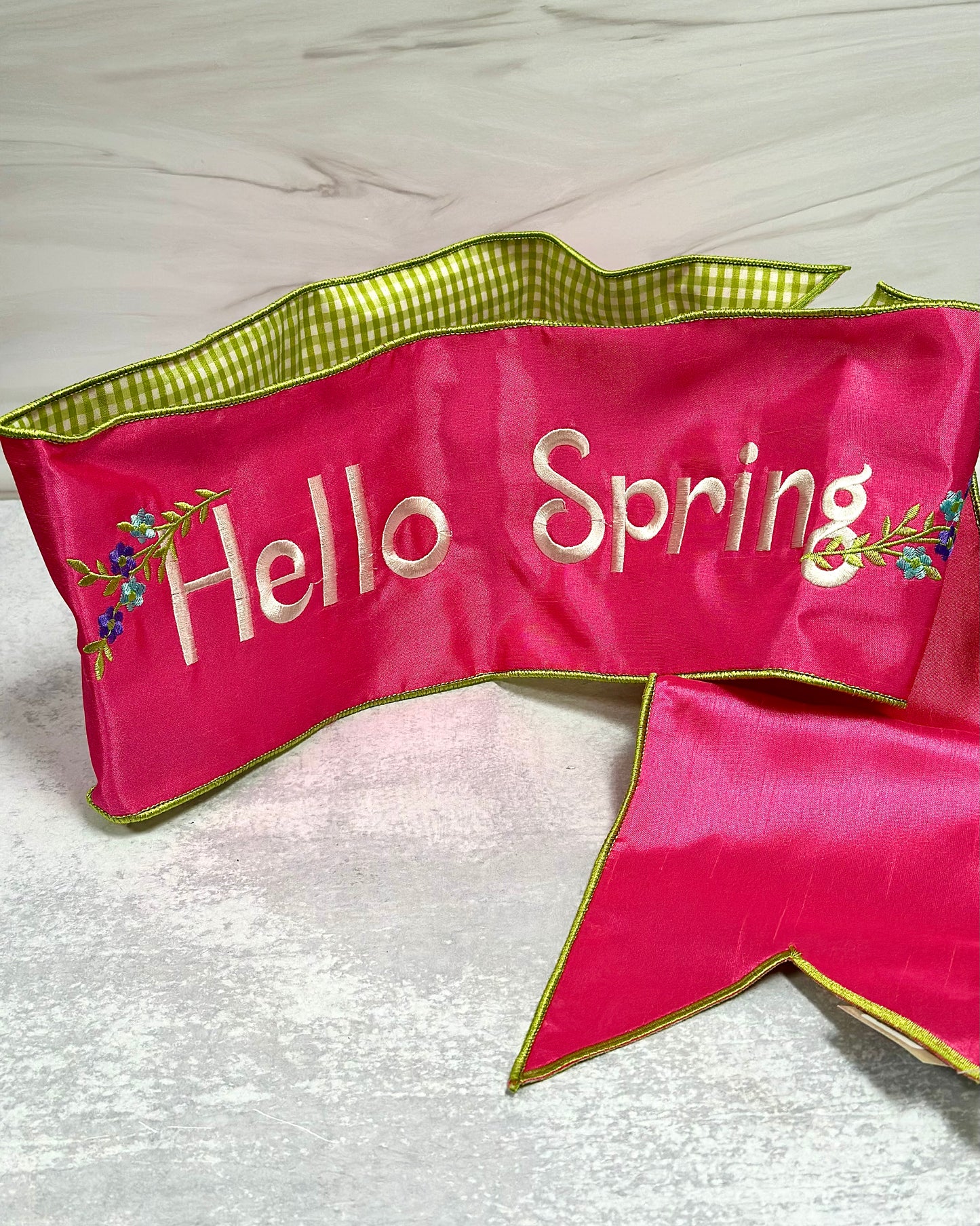 *Hello Spring* Ribbon Banner