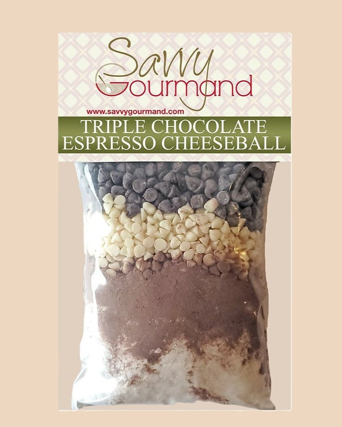Triple Chocolate Espresso Cheeseball Mix