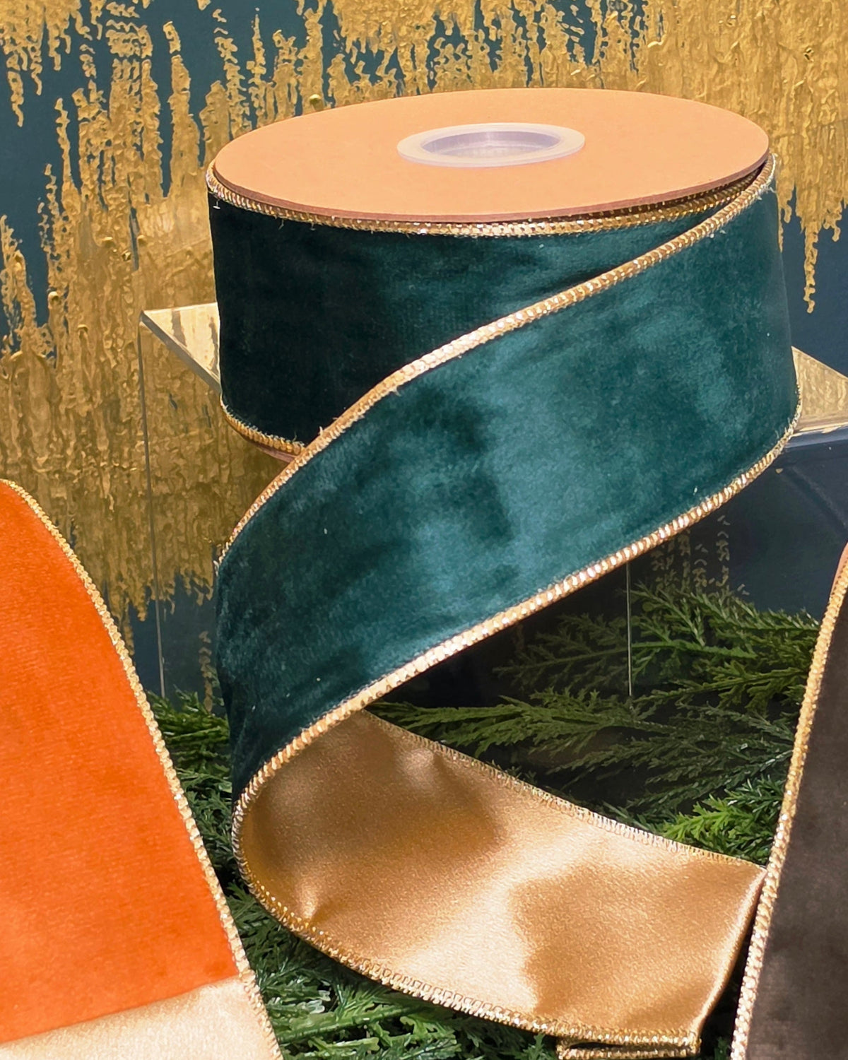 Ribbon - 2.5" Reversible Classic Wire-Edged Velvet