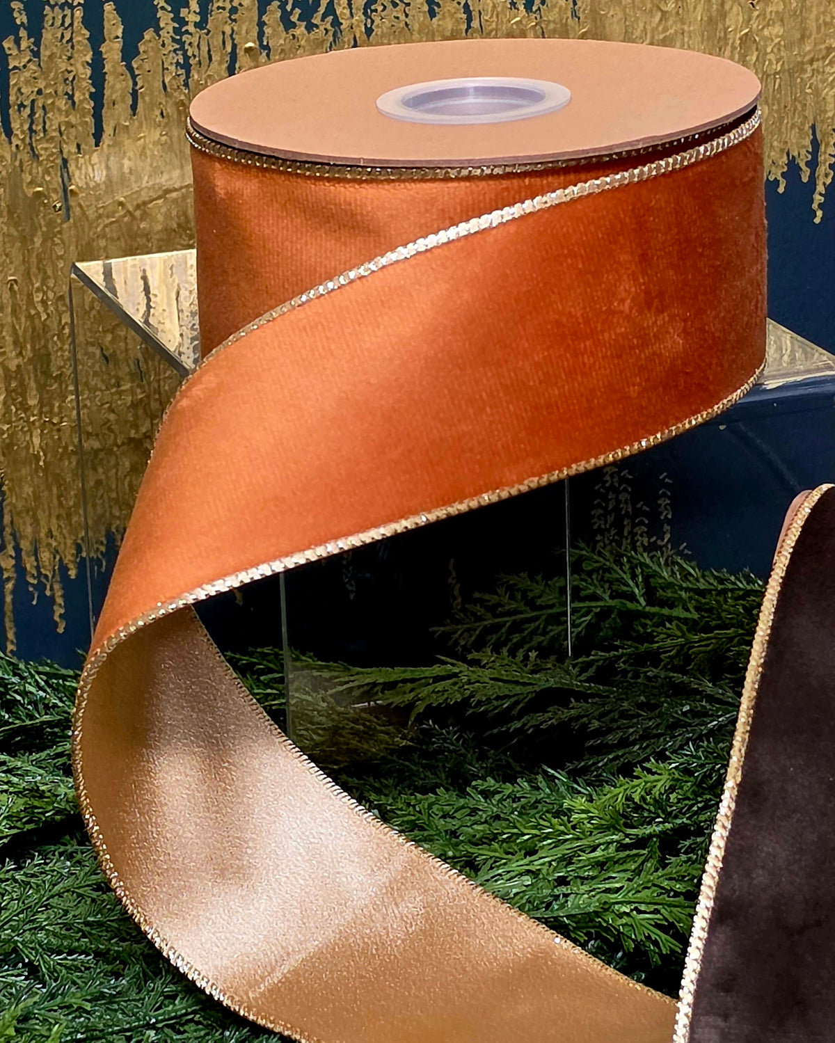 Ribbon - 2.5" Reversible Classic Wire-Edged Velvet