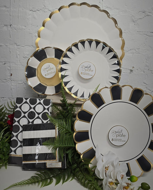 Sophistplates - Black Tie Affair Tablescape