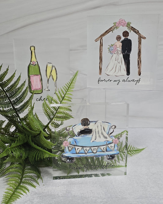Mudpie Acrylic Wedding Plaques