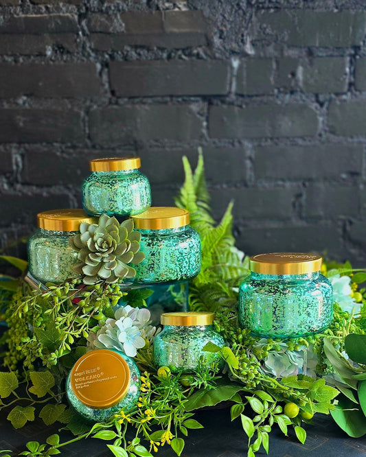 Capri Blue - Exclusive Blue Mercury Glass Volcano Candle