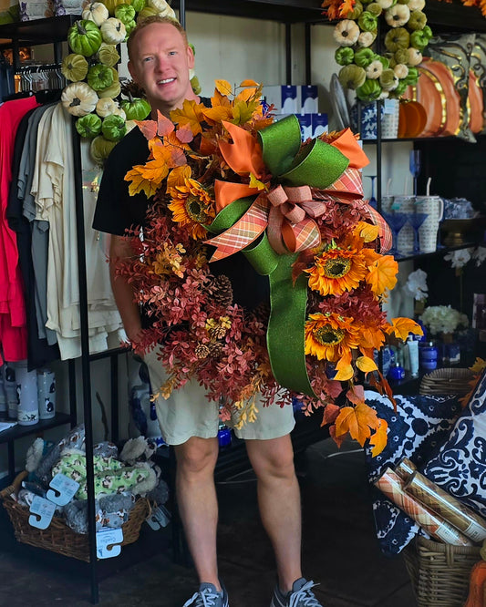 34" Autumn Eucalyptus Wreaths