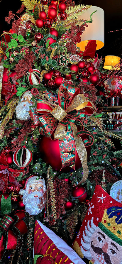 Bow - XL Traditional Red, Green, Gold, Designer Mix