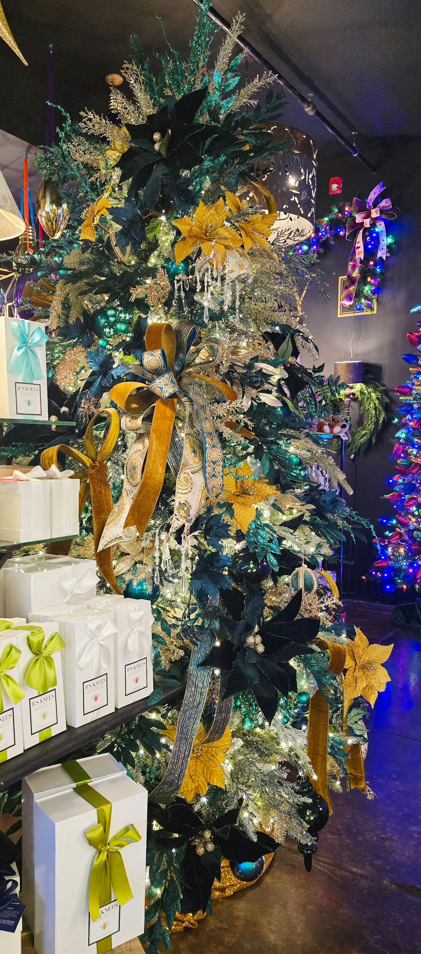 Bow - Teal, Mustard, Champagne Designer Mix