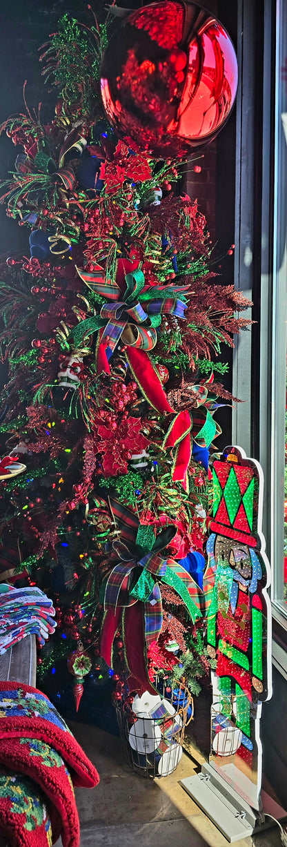 Bow - Red, Green, Gold, Blue Tartan Traditional Designer Mix