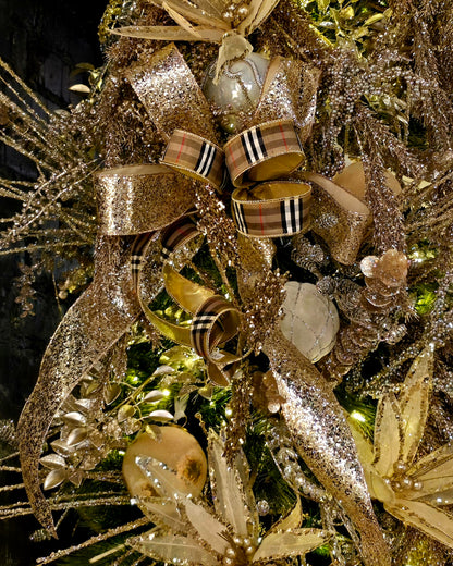 Ribbon - 2.5" x 10yd, Champagne Glitter Ribbon