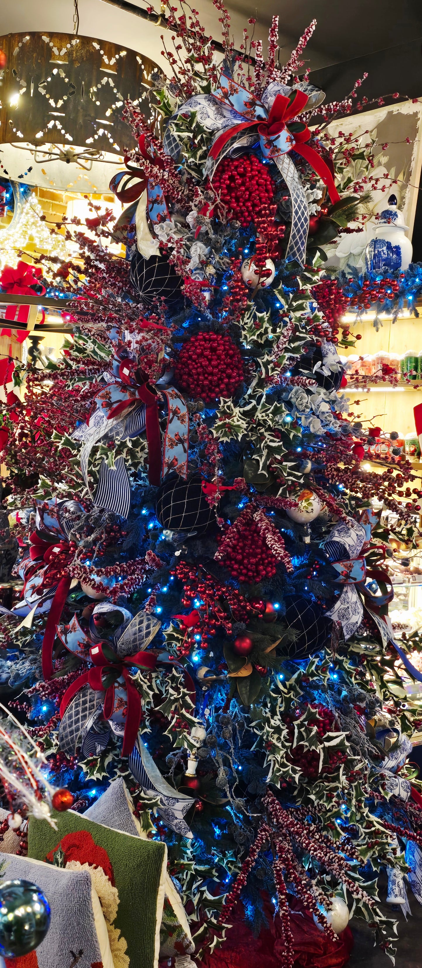 Bow - Cardinals, Blue Willow, Wedgwood Blue Designer Mix