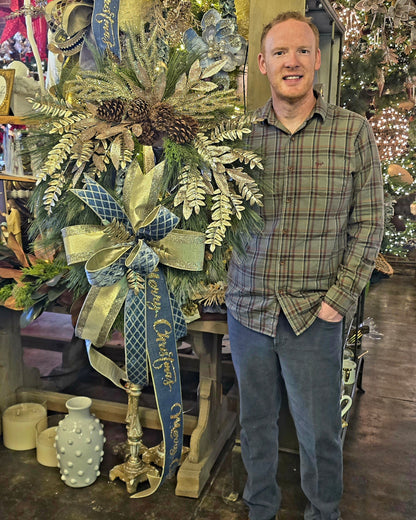 Champagne Dreams Christmas Wreath