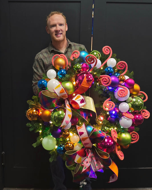 Bright Whimsey Christmas Wreath