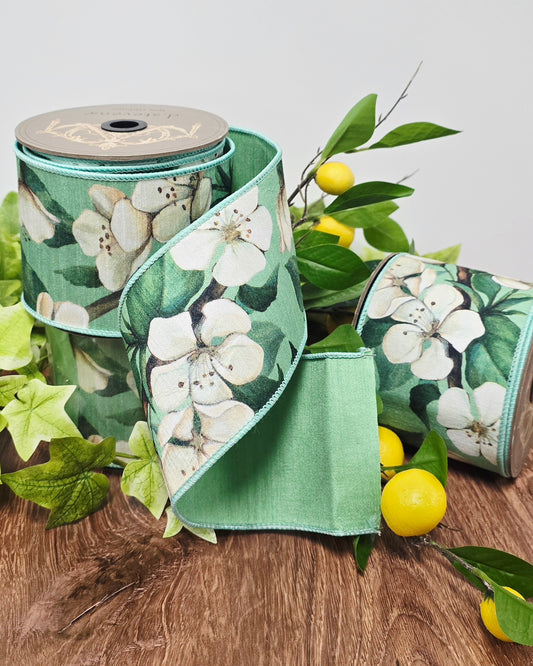 Ribbon - 4" x 10 yd, Mint Magnolia