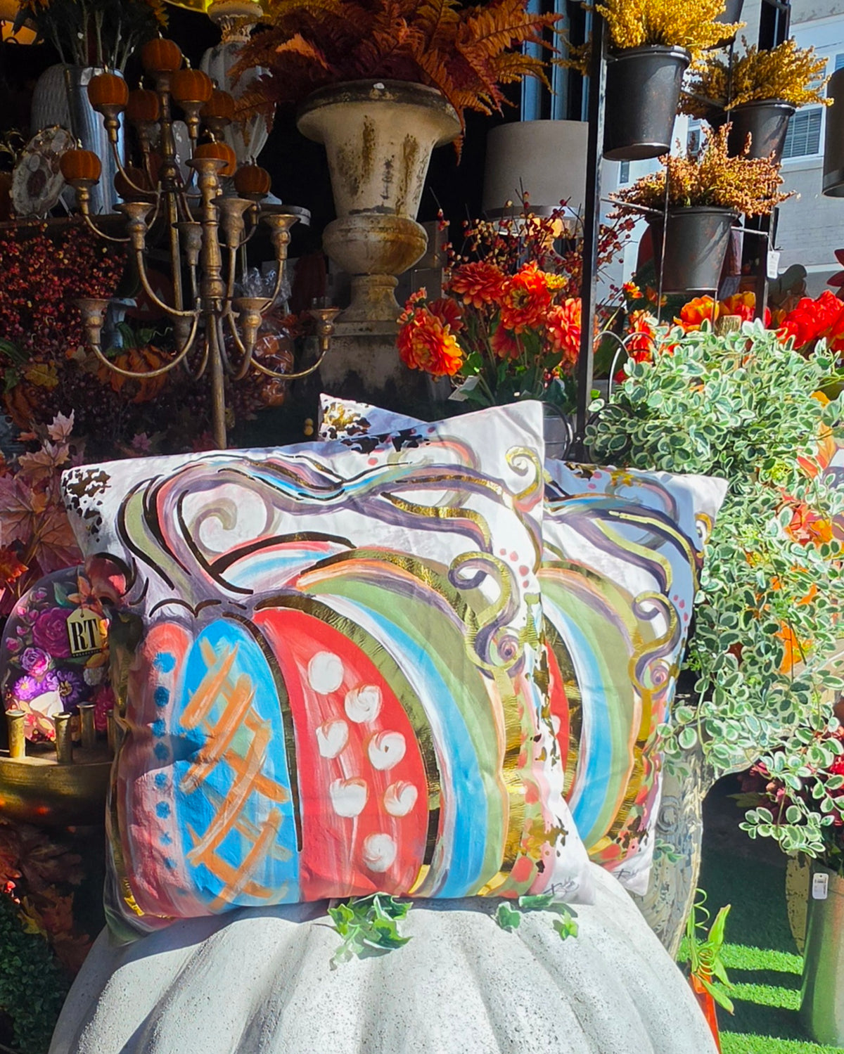 NEW Autumn XL Velvet Pillows