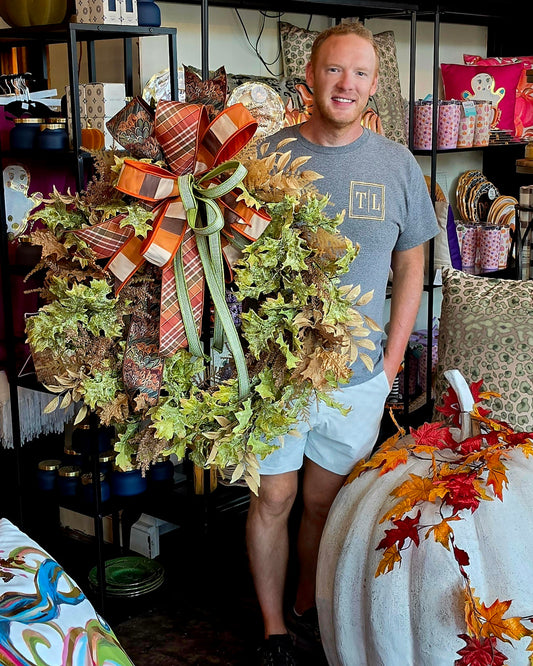 Wreath - 32" XL Oak & Fern Wreath
