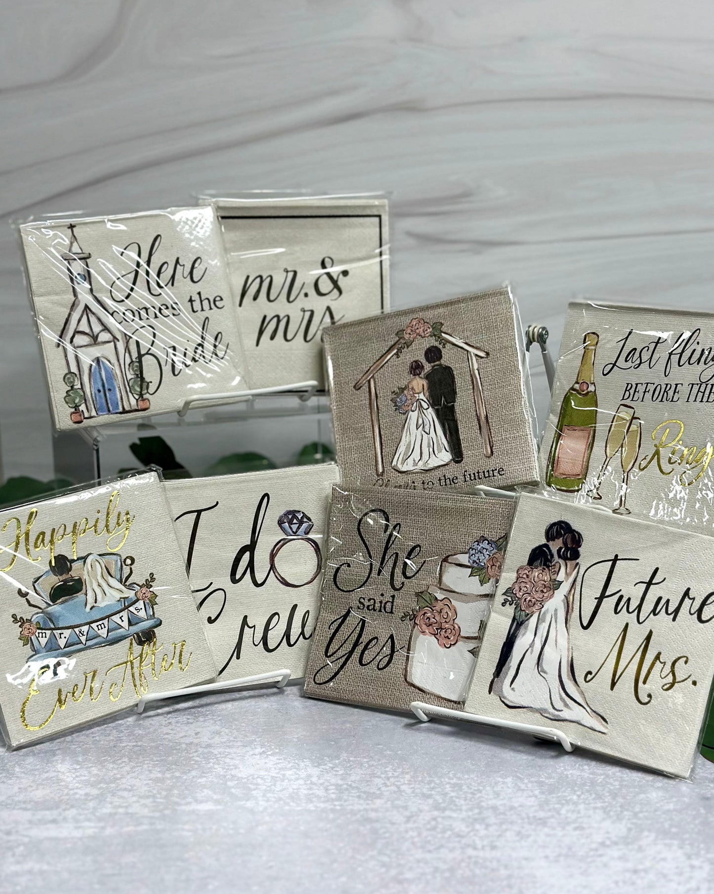Mudpie Wedding Napkins Collection
