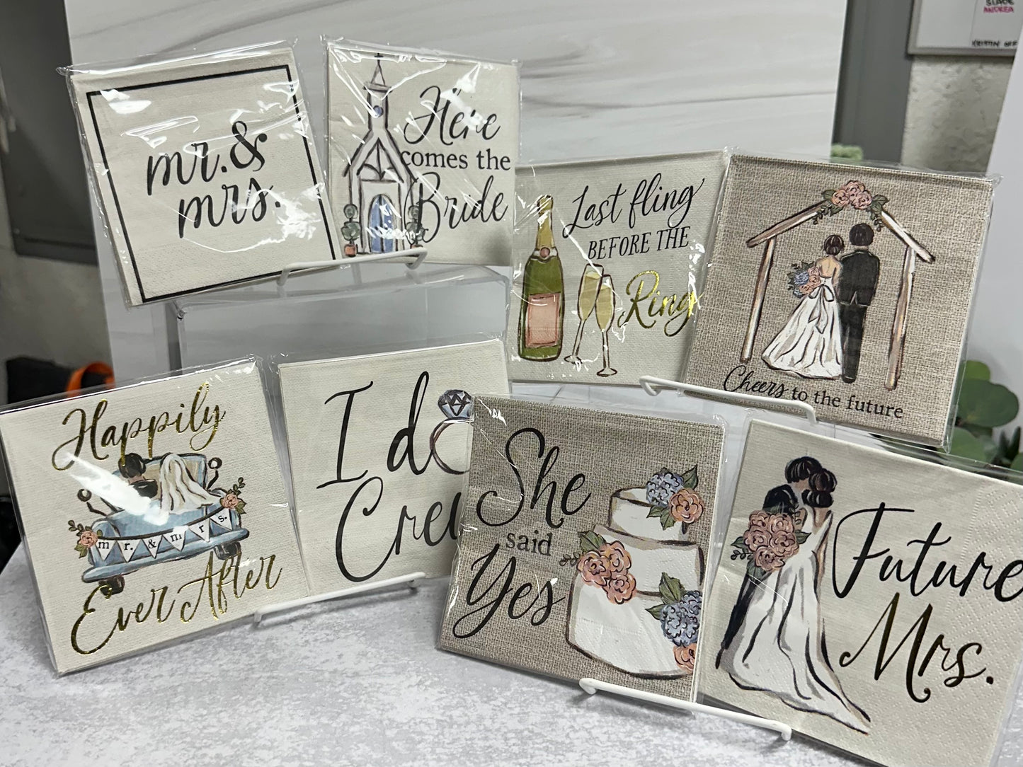 Mudpie Wedding Napkins Collection
