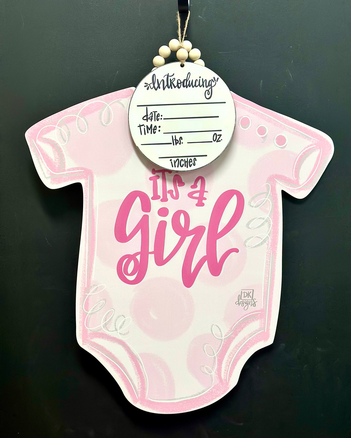*It's a Girl* Door Hanger with Intro
