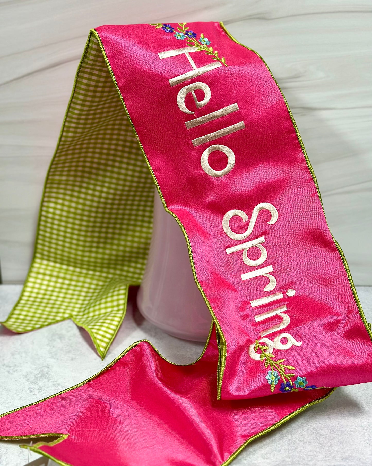 *Hello Spring* Ribbon Banner