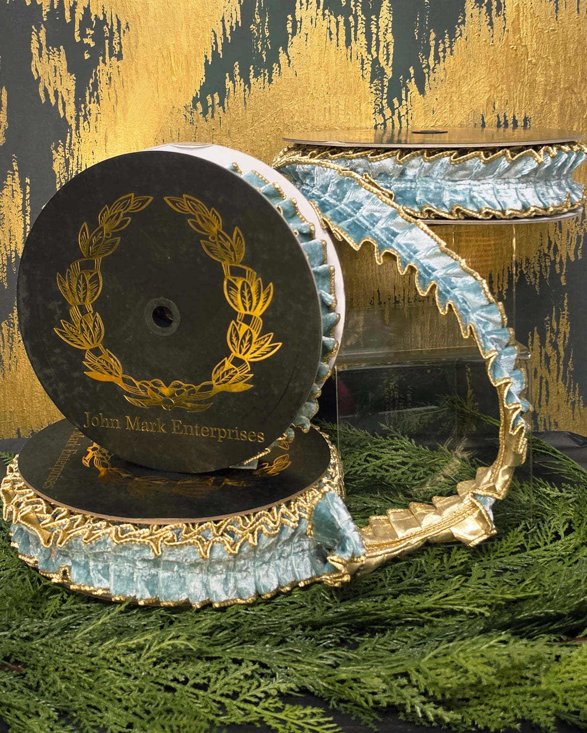 Ribbon - John Mark Enterprises - 2" Pleated Double Fused Velvet