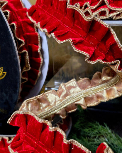 Ribbon - John Mark Enterprises - 2" Pleated Double Fused Velvet