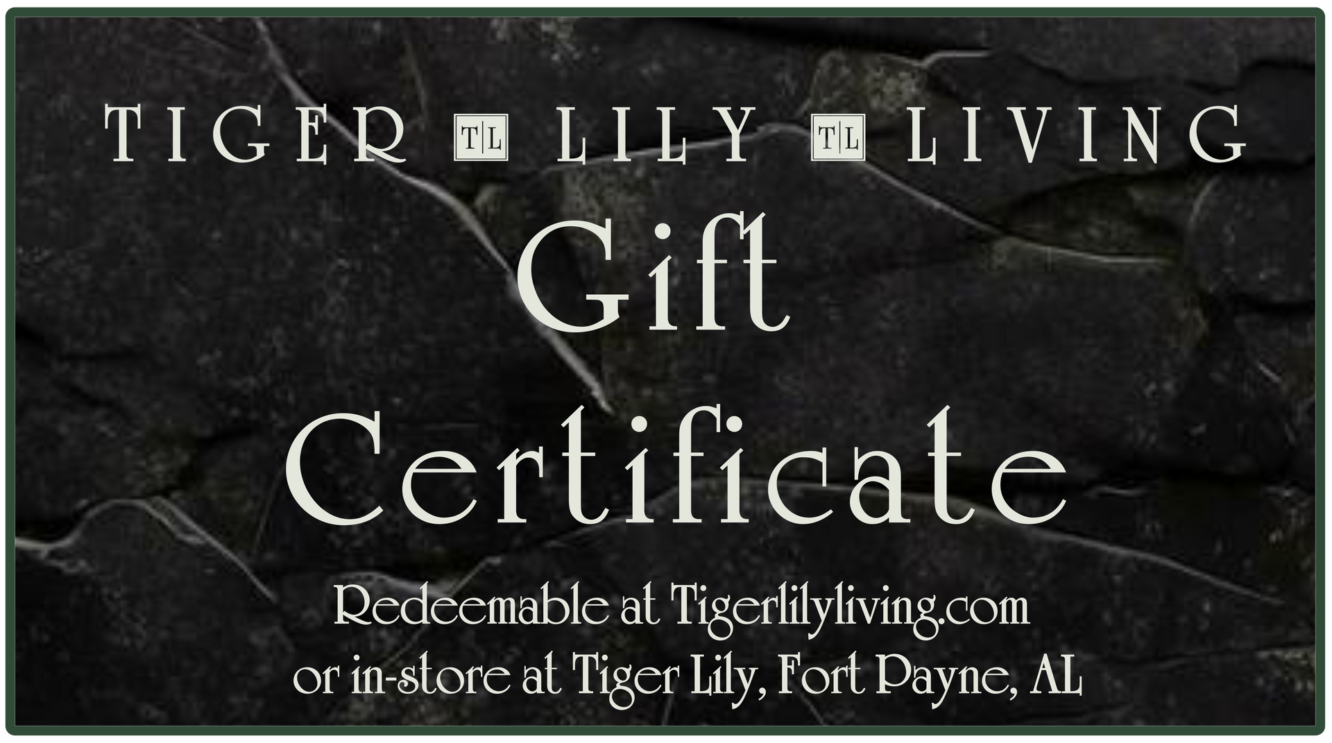 Tiger Lily Living Gift Certificate