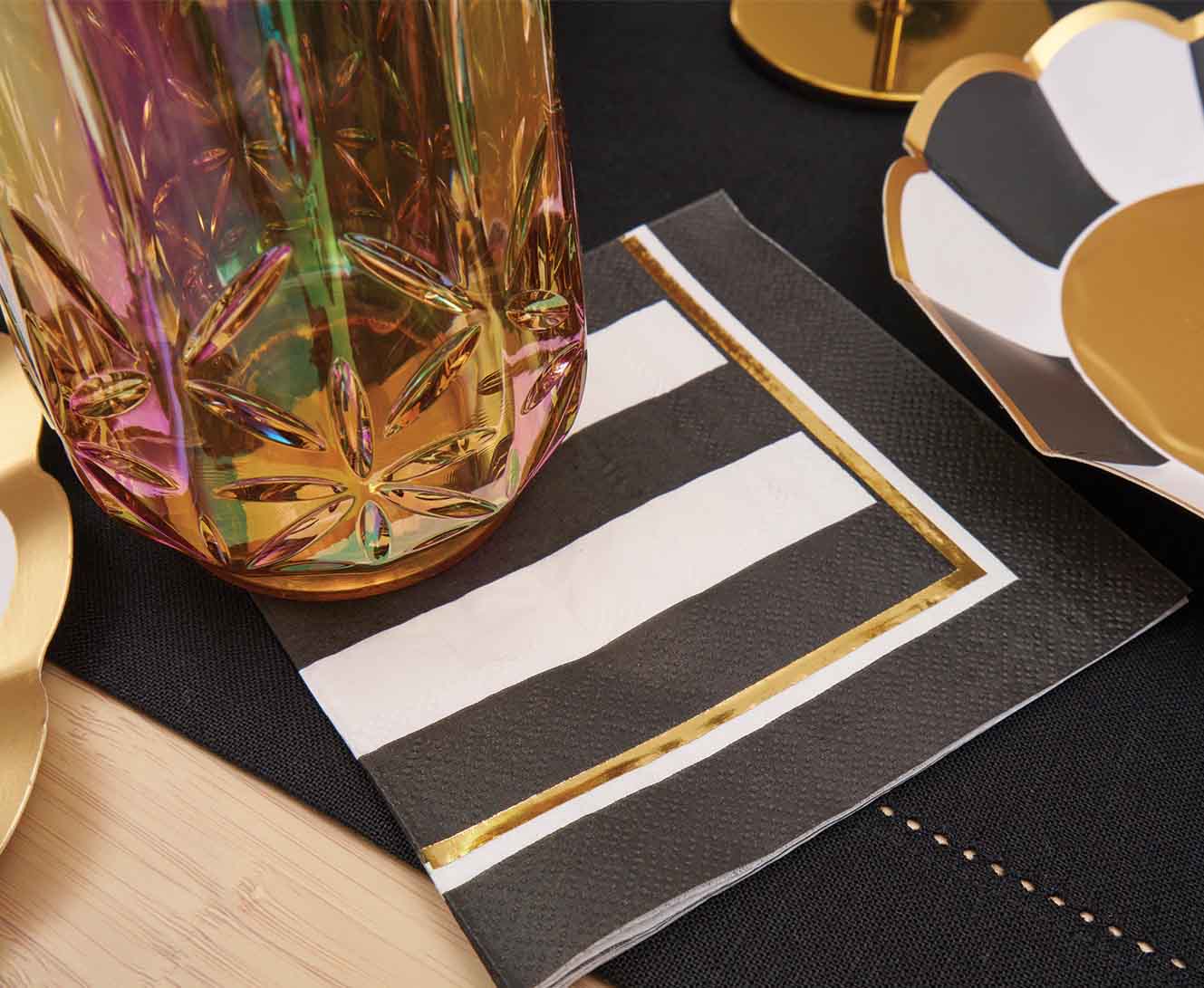 Sophistplates - Black Tie Affair Tablescape