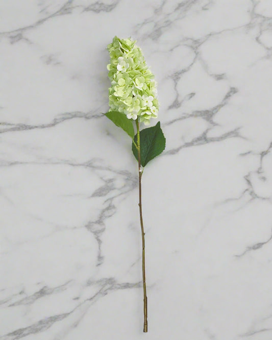 28" Summer Queen Hydrangea Stem - Green/White