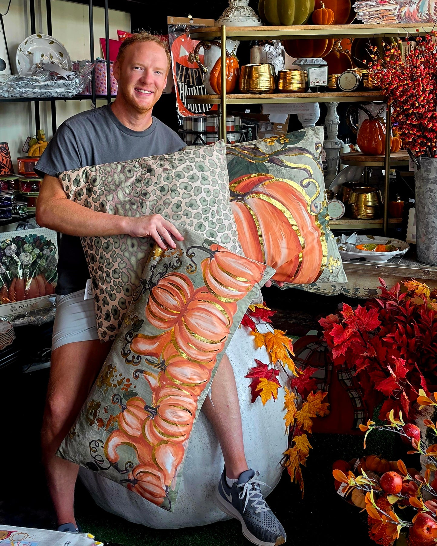 NEW Autumn XL Velvet Pillows