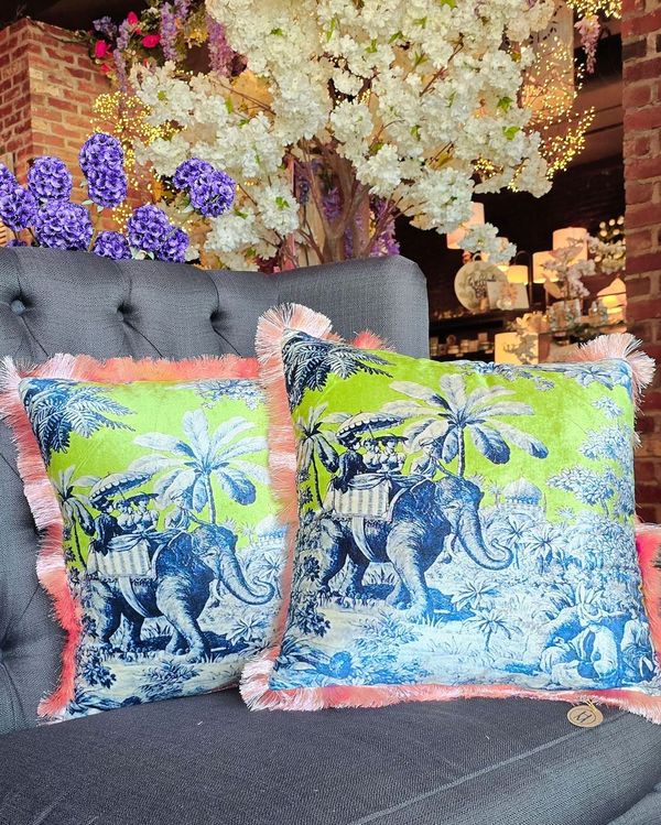 Elephant Scenery Pillows