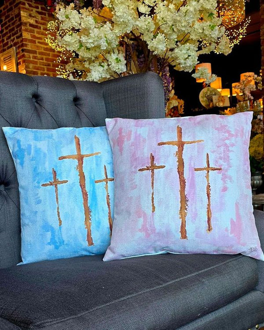 Golden Crosses Pillows