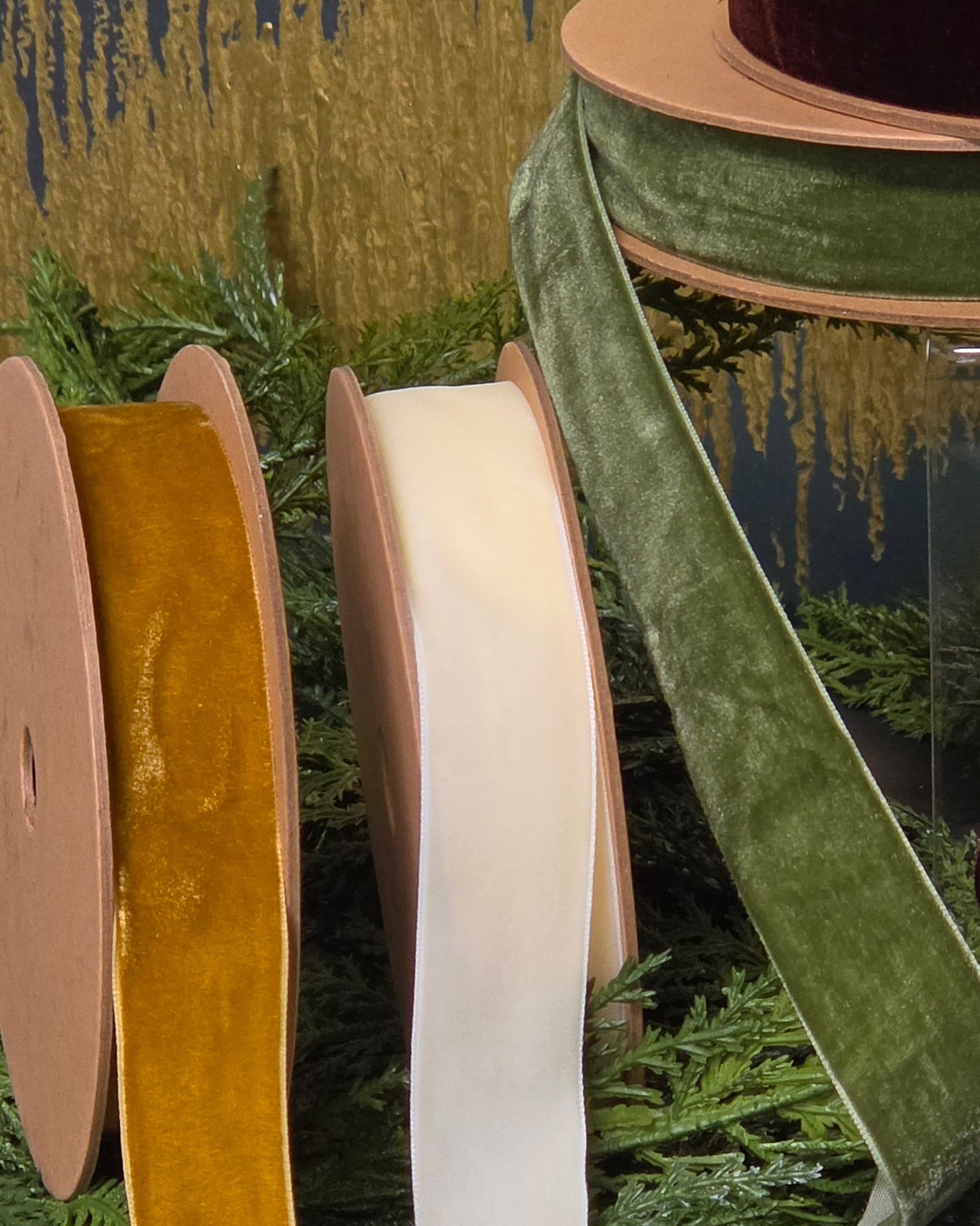 Ribbon - 1" Non-Wired Velvet