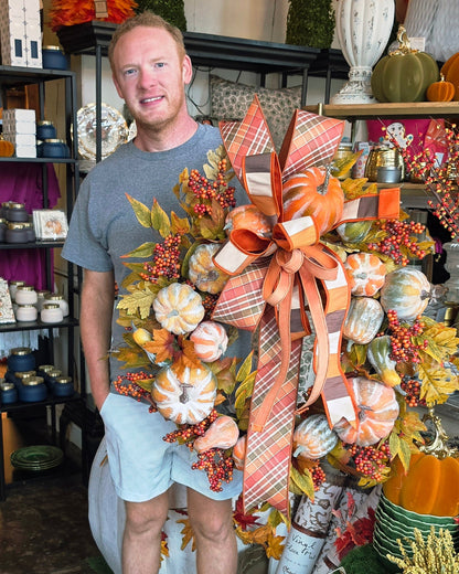 Wreath - 30" Pumpkin Spice Wreath