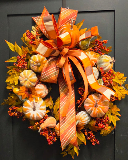 Wreath - 30" Pumpkin Spice Wreath